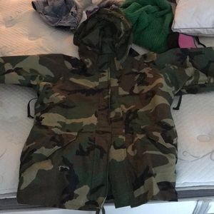 Military rain/wind jacket.